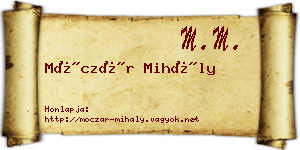 Móczár Mihály névjegykártya
